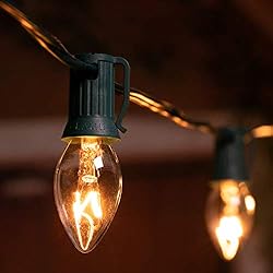 Vintage C9 Christmas Lights Outdoor, 50 FT C9