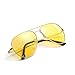 Myiaur Night Vision Glasses, Aviator Night Driving Glasses for Men&Women, Anti Glare Vision Yellow Glasses for Driving