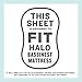 Polkadot Halo Bassinest Mattress Sheet: Waterproof 2-N-1 Sheet/Lightly Padded Mattress Cover Protector Combined | Absorbent Fitted Sheet for Bassinest Mattress, White & Grey, Mattress Not Included