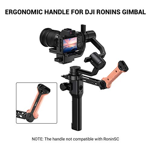 SMALLRIG Adjustable Wooden Handle Hand Grip for DJI Ronin S Gimbal