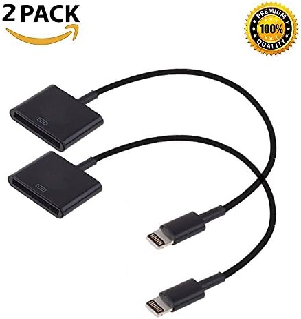 2 Pack 8 pin Lightning to 30 pin Charge &amp; Sync Cable Adapter Converter for Apple iPhone 6/6 Plus/5s/5c/5/4s/4/3/3G ,iPad and iPod