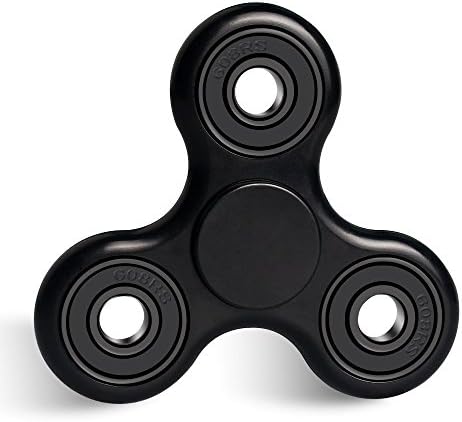 Saukatia Fidget Spinner Toy With Superior Quality Hybrid Ceramic Bearing Hand Spinner Spins Lasting 1.5-2 Minutes Perfect For Anxiety/Decompression and Time to Pass Black Color