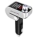 Manfiter Bluetooth FM Transmitter Wireless Radio Adapter Car Kit Bluetooth 4.2 Transmitter Audio for Car, FM Modulator Support USB Drive/TF/SD Card, Dual USB Car Charger, Handsfree Call for Smartphone