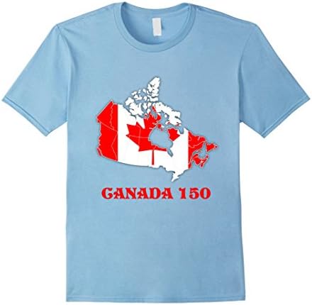 Men's Happy Birthday Canada 150 Medium Baby Blue