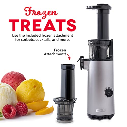 DASH Deluxe Compact Masticating Slow Juicer, Easy to Clean Cold Press