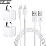 Farrinne iPhone Charger, iPhone Charger Wire Data Sync Charging Cord Compatible with iPhone X/8 Plus/7 Plus/6s/6 Plus/6s Plus/5/5s/5c/XS/XR/XS Max[2-Pack]