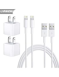 Farrinne iPhone Charger, iPhone Charger Wire Data Sync Charging Cord Compatible with iPhone X 8 Plus 7 Plus 6s 6 Plus 6s Plus 5 5s 5c XS XR XS Max[2-Pack]