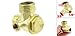 Uxcell a13042200ux0575 Thread Brass Air Compressor Check Valve (Pack of 10)