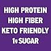 No Cow Protein Bar, Chocolate Glazed Doughnut, 21g Plant Based Protein, Keto Friendly, Low Sugar, Dairy Free, Gluten Free, Vegan, High Fiber, Non-GMO, 12Count