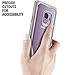 Galaxy S9 Case, Poetic Guardian [Scratch Resistant Back] [360 Degree Protection] Full-Body Rugged Clear Hybrid Bumper Case with Built-in-Screen Protector for Samsung Galaxy S9 Pink