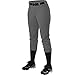 Alleson Athletic Women's Fastpitch/Softball Belt Loop Pant, Charcoal, Small