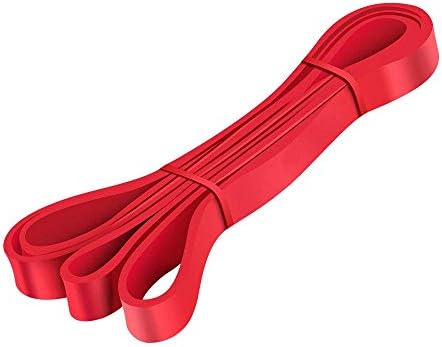 iFunLong Heavy Pull Up Stretch Resistance Assistance Exercise Bands Set For Legs Butt Arms And Shoulders Latex Free, Durable Elastic Workout Assist Mobility Training Powerlifting Bands (Red)