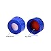 Membrane Solutions Autosampler Vials, 2ml HPLC Vials, 9-425 Lab Clear Vials with Write-on Spot and Graduations, 9mm Blue ABS Screw Caps & Septa for GC Sample Vials, 100 Pcs