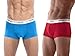 KRONIS Mens Underwear Low Rise Trunks 2Pk Italian Designed Premium 180gsm Cotton