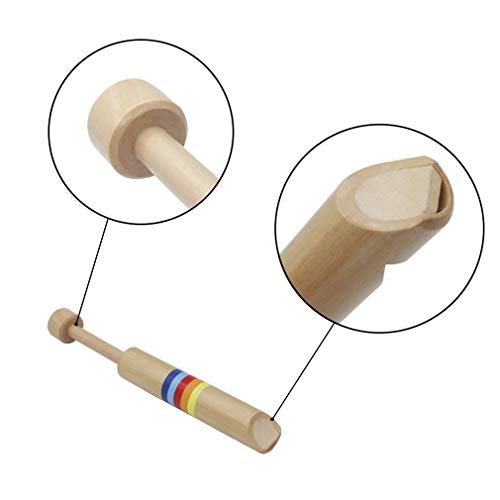 1PC Children's Slide Wooden Flute Horn Trumpet Cute Musical Educational Toy Instruments Kid Fun Flutophone