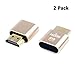 DTECH HDMI Dummy Plug 4K Display Emulator Compatible with Windows Mac OSX Linux (fit-Headless, 2 Pack) primary