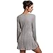 GBSELL Women Ladies Long Sleeve Slim Knitted Sweater Mini Dress Casual Party Evening