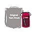 ArtBin 6831AG Mini Yarn Drum, Portable Knitting & Crochet Storage, [1] Poly Canvas Tote Bag, Raspberry