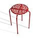 dar Living Daisy Metal Stool, Red (2-Pack)