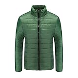 Realdo Mens Thick Coat Clearance Sale, Mens Warm Slim Fit Stand Collar Winter Outwear Jacket