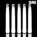 Lumistick 6 Inch Premium Glow Sticks | 15mm Thick Flat Bottom Illuminating Glowing Sticks | Waterproof & Non-Toxic Light Up Neon Sticks with Hook for Camping & Hiking (White, 25 Glow Sticks)
