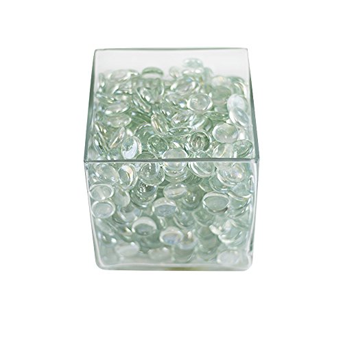 Clear Marbles Pebbles For Vases 5 LB 500 600 Stones Flat Bottom Round