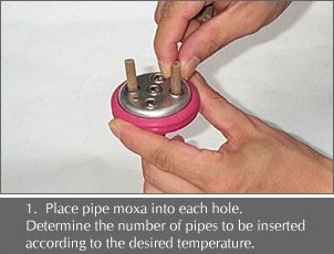 Smokeless Pipe Moxa (Black)