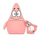 Gift-Hero Compatible with Airpods 1&2 Soft Silicone Cute Case,Cartoon 3D Fun Animal Funny Cool Kawaii Designer Kits Character Skin Fashion Chic Cover for Girls Boys Kids Teens Air pods (Patric Star)