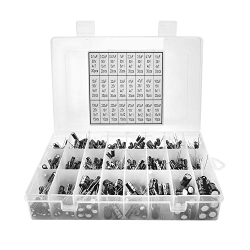 24Value 500pcs Electrolytic Capacitor Assortment Box Kit Range 0.1uF－1000uF - Thumbnail 6