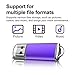 KEXIN 2GB Flash Drive 5 Pack USB Thumb Drives - Memory Sticks in 5 Colors (Black, Blue, Green, Purple, Red) - USB2.0
