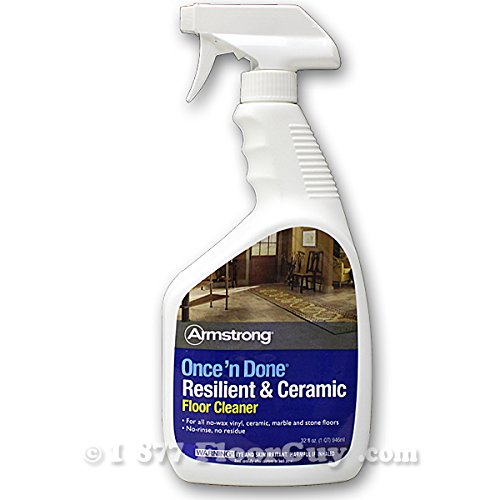 Click Here to See More Images Armstrong Once 'N Done Resilient & Ceramic Floor Cleanr, 32 oz Spray (S-309) - 2 Pack