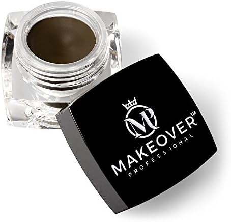 Eyebrow Pomade, by Makeover Professional - Premium Makeup to Create Your Desired Look - 0.14 Ounce (4.0g) (Medium Brown)