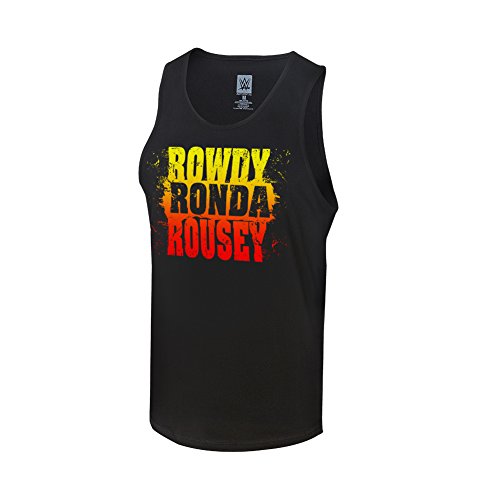 WWE Ronda Rousey Rowdy Ronda Tank Top Black Medium