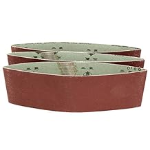 uxcell - Cinturón de lija de óxido de aluminio, 10,16 x 91,4 cm, color café