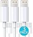 Tricon Charger, Lightning iPhone Cable, Certified 10 FEET / 3 Meter [Heavy Duty] Lightning to USB High Speed Sync & Charge Cord Charger for Apple iPhone iPad Air iPod, iOS10 (3 Pack) White primary