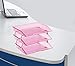 Acrimet Facility 3 Tier Letter Tray, Side Load, Letter Size/A4, Desktop File Organizer, Plastic (Clear Pink Color)