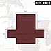 Home Fashion Designs Reversible Loveseat Protector. Furniture Protector for Living Room with Secure Straps. Furniture Protectors for Kids, Dogs and Pets. (Love Seat, Burgundy/Taupe)