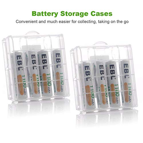 4 EBL+Rechargeable+Batteries+1100mAh+Battery
