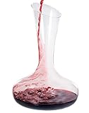 Wine Decanter by Aria - All Hand Blown Lead Free Crystal Glass with a Perfect Pour Spout