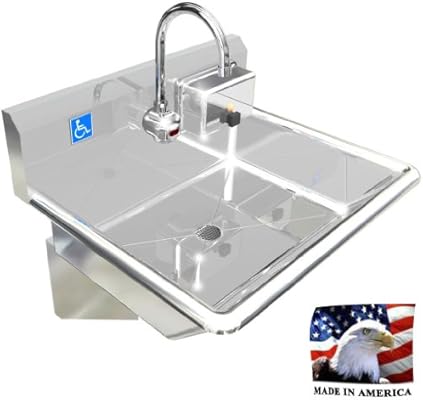 Ada 1 Station 24 Hand Wash Sink Electronic Faucet Hands Free