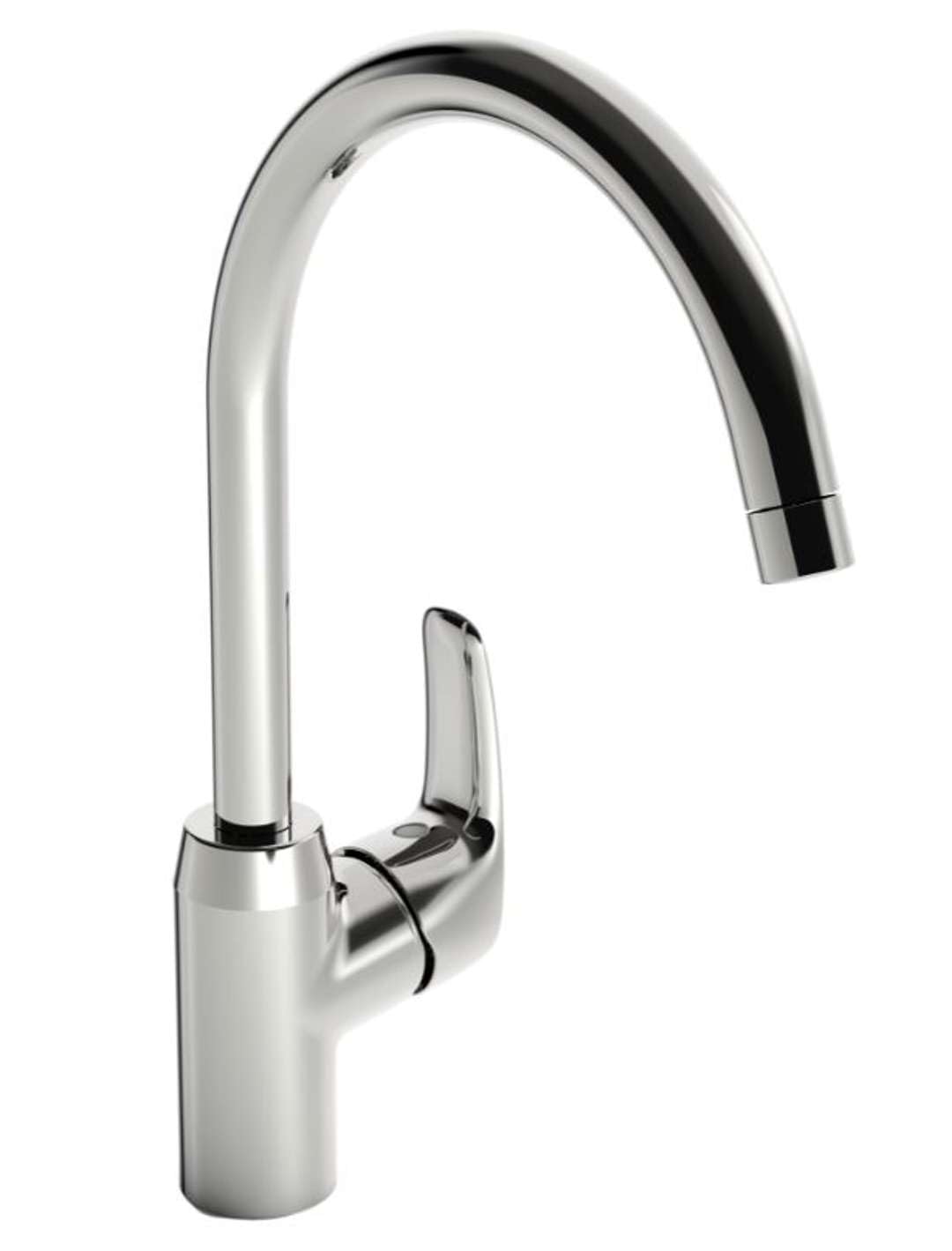 Hansa 45132283 Kitchen Sink Mixer Tap/Sink Tap Hansapinto DN15 | Aerator Assembly for Worktops Up to 45 mm Pivoting Spout (120 Degree/60 Degree Set Squares |12l/min, Depth: 213 mm