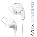 APEKX Wireless 4.1 Bluetooth Stereo Sweatproof In-Ear Lightweight Headphones, Earbuds, Earphones, Headset, Earpieces for Sports / Running / Jogging / Gym / Workout with Mic QY8 White