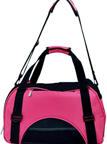 NeighborClubs Pet Carrier Backpack Outdoor Soft-sided Dog Cat Pet Carrier Mesh Pup Pack Travel Backpack-black