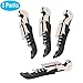 Professional Wine Openers Wine Keys for Bartenders 3 Packs -Waiters Wine Corkscrew -Upgraded With 0.2LB Heavy Duty Stainless Steel Screw Hinges Wine keys Bar Restaurant Tool Set for Waiter Bartender