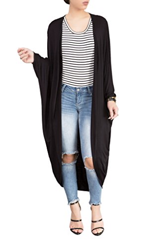 Women's Long Sleeve Open Front Maxi Duster Cardigan Sweater Kimono Coat,Autumn Summer Sweaters for Women