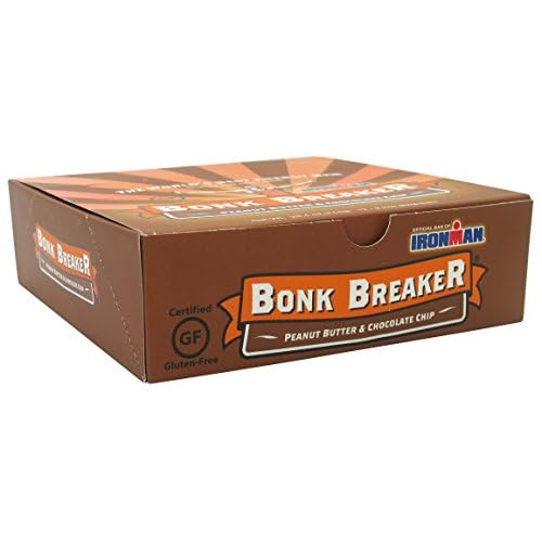 Bonk Breaker Energy Bar, Peanut Butter and Chocolate Chip, 2.2 Ounce Bar, 12 Count image