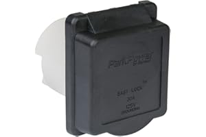 Weekender by ParkPower 30ARVIB 30A Power Inlet, Black