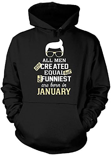Funniest Men Are Born In January Cool Gift Velveteen Heavy Blend Pullover Adult Unisex Hoodie Sweatshirt