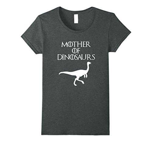 Womens Mother of Dinosaurs | Funny Troodon Dinosaur T-Shirt & Gift XL Dark Heather