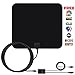 Coolmade TV Antenna 50 Miles Indoor 2017 Digital HDTV Antenna with Detachable Channels Amplifier Signals Booster Easy Installation Antenna for TV 1080P High Reception Amplified with 9.8Ft Cable